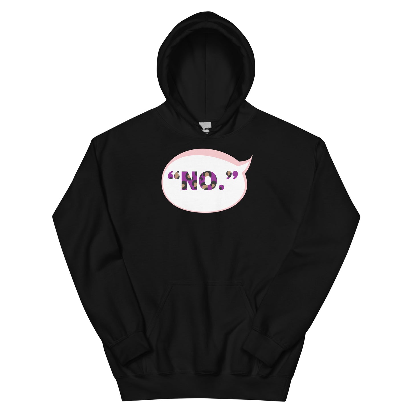 "NO.” Statement Bubble Hoodie