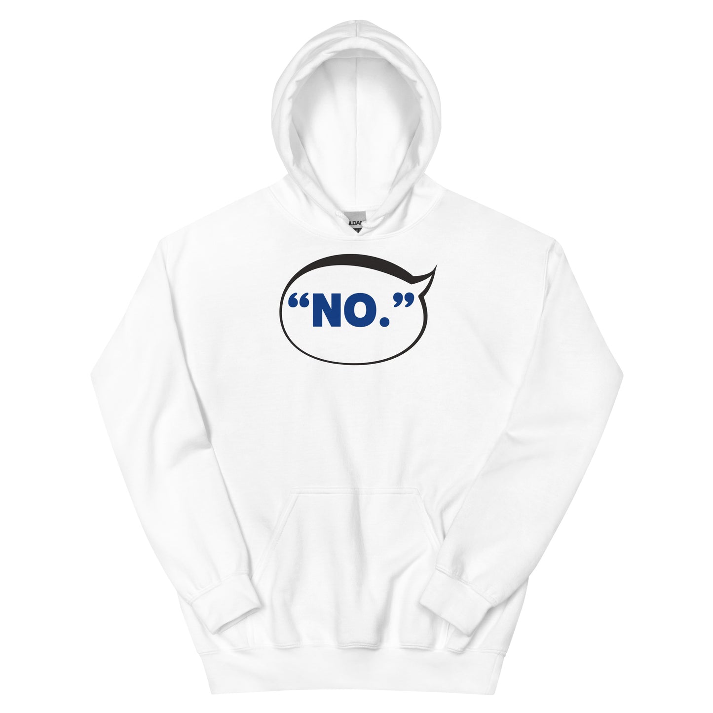 "NO.” Statement Bubble Hoodie