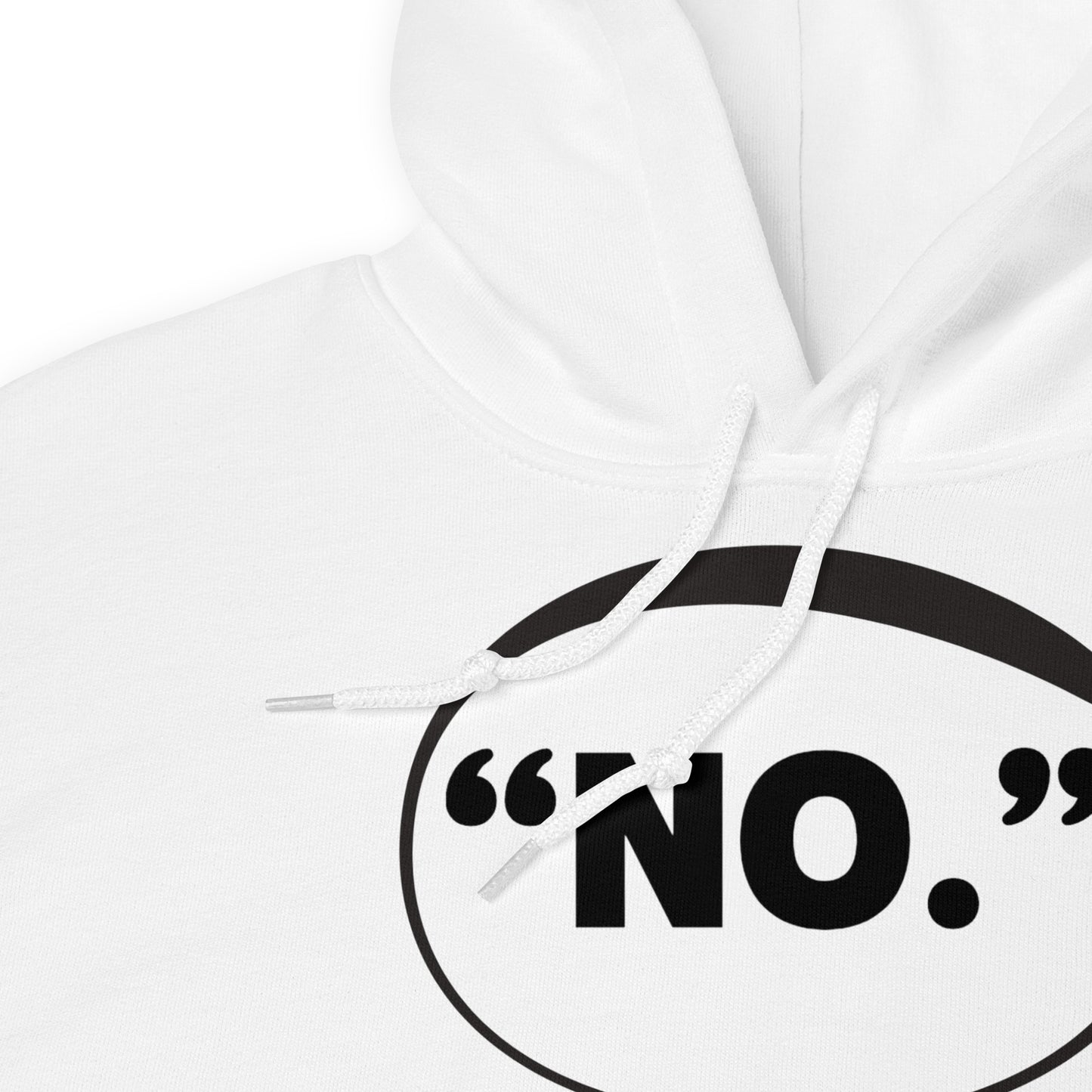 "NO.” Statement Bubble Hoodie