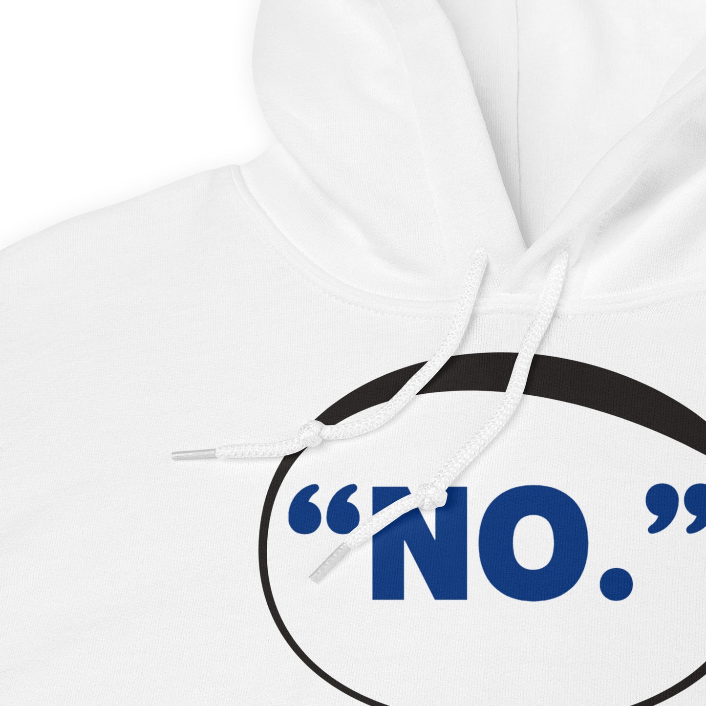 "NO.” Statement Bubble Hoodie